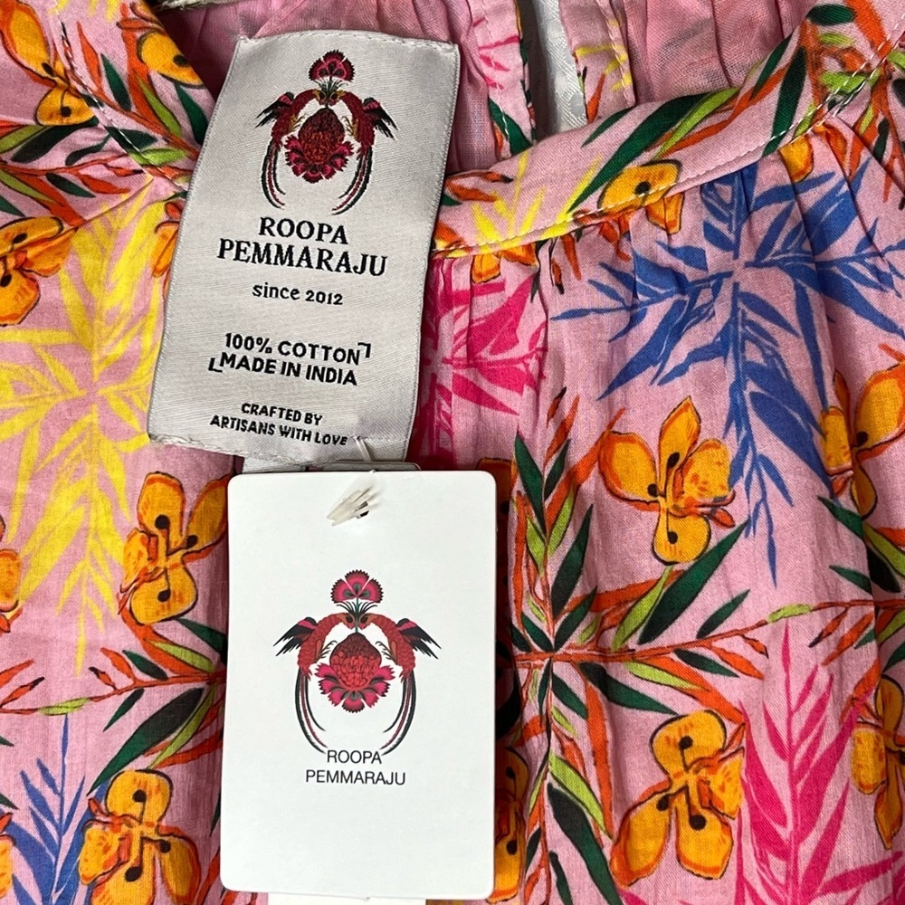 Anthropologie Roopa Pemmaraju Rosamel Floral Maxi Dress, size S NWT - Picture 6 of 8